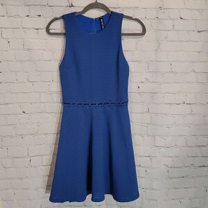 Design Lab Lord & Taylor blue skater dress